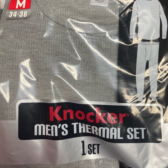 BRAND NEW Knocker Mens Thermal Underwear Set/Sleep Wear - Picture 3 of 4